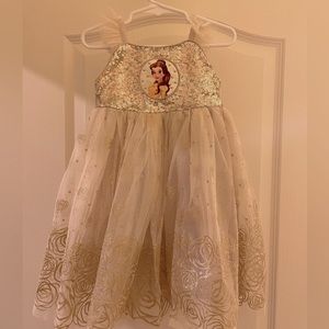 Disney Belle gold dress